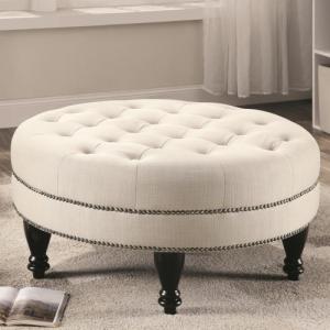 Ottomans Traditional Round Cocktail Ottoman