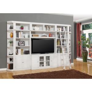 Boca 7 Piece Entertainment Wall with Corner Bookcases