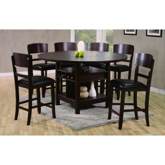 Conner 7 Pc Counter Height Set w/ Lazy-Susan