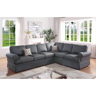 2 pc sectional charcoal