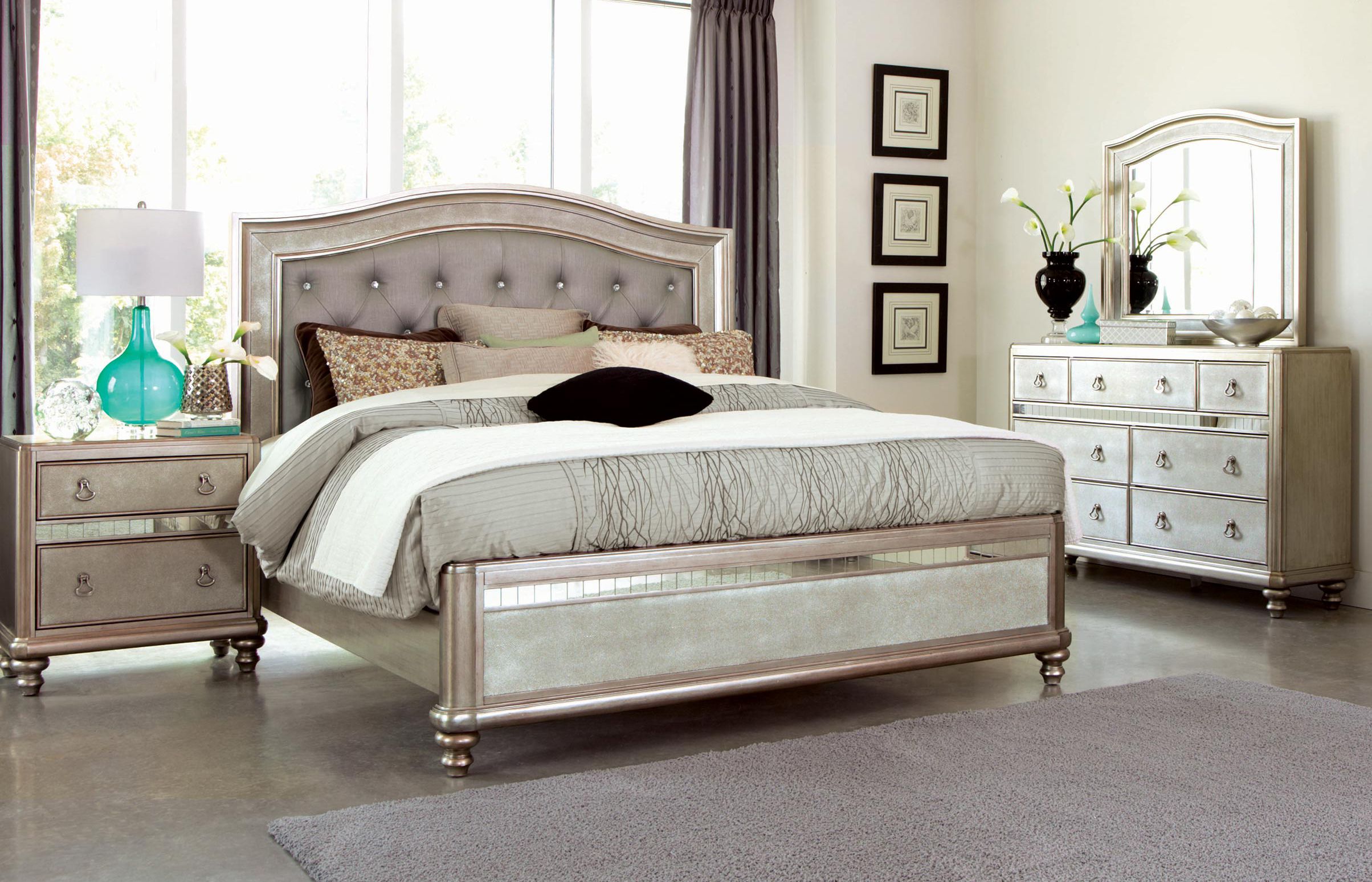 bling collection california king bedroom set
