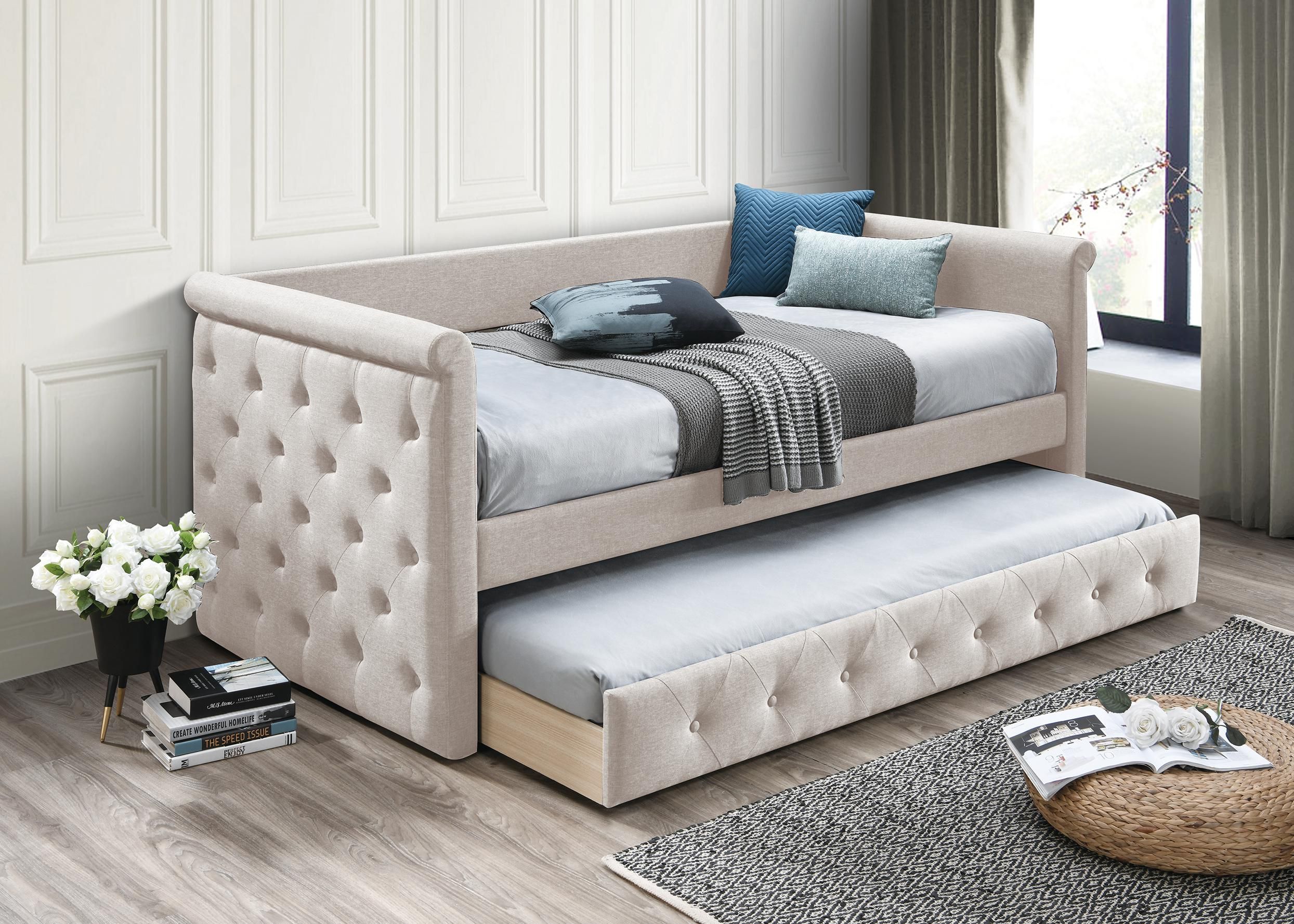F9462 Day Bed W/ Slats + Trundle