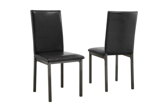 Garza Upholstered Dining Chairs Black (Set of 2)