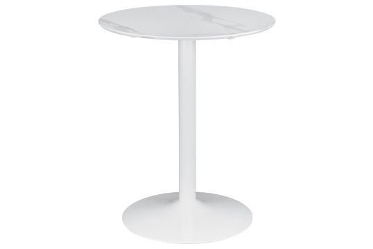 Arkell Round Pedestal Counter Height Table White