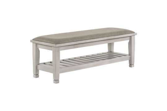 Franco Bench Brown and Antique White