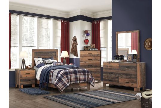 Sidney 5-piece Twin Bedroom Set Rustic Pine