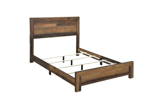 Sidney Wood Twin Panel Bed Rustic Pine