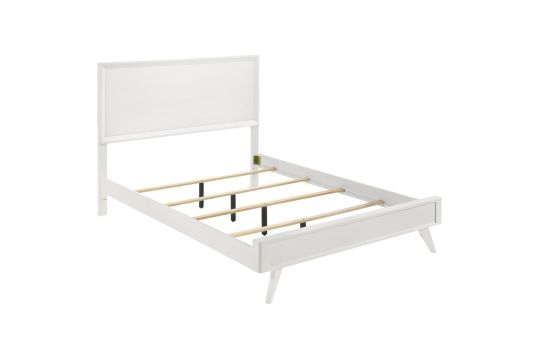 Janelle Queen Panel Bed White