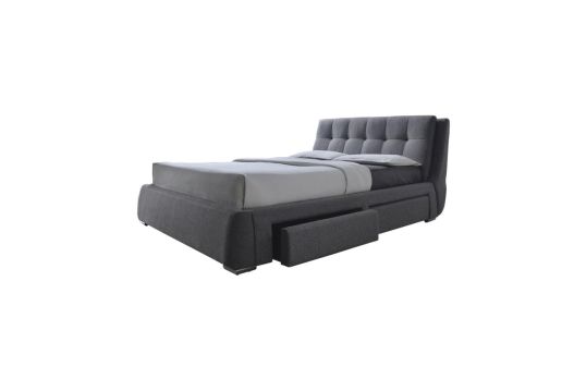 Fenbrook Queen Tufted Upholstered Storage Bed Grey