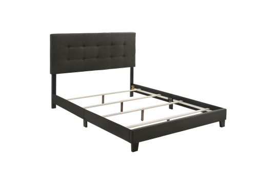 Mapes Upholstered Full Panel Bed Charcoal