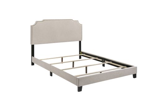 Tamarac Upholstered Full Panel Bed Beige