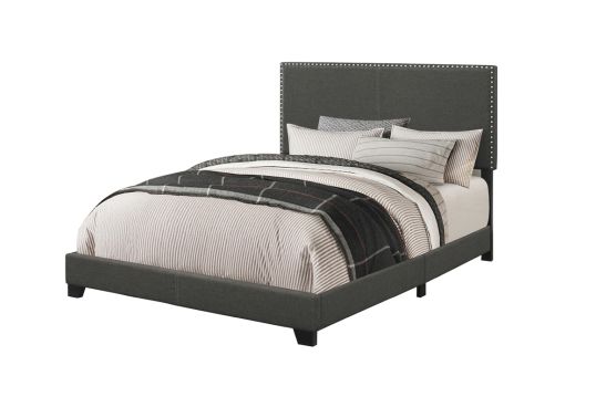 Boyd Upholstered Full Panel Bed Charcoal