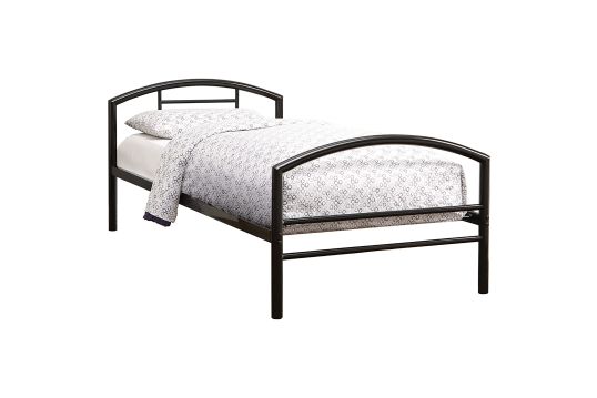 Baines Metal Twin Open Frame Bed Black