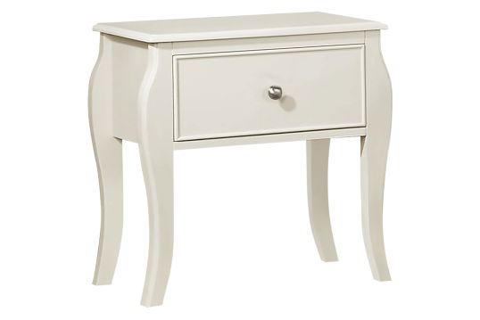 Dominique 1-drawer Youth Nightstand Cream White