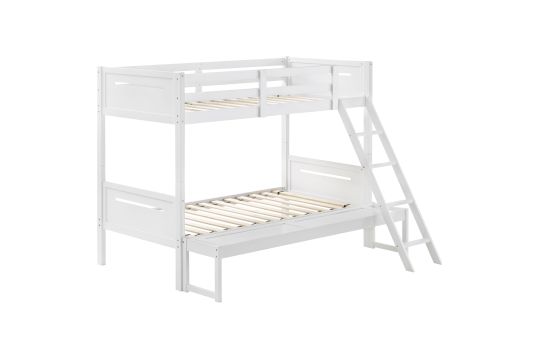 Littleton Wood Twin Over Full Bunk Bed White