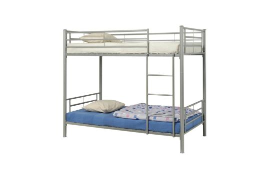 Hayward Twin Over Twin Bunk Bed Silver