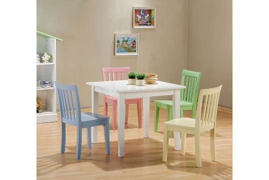 Rory 5-piece Kids Table and Chairs Set Multi Color
