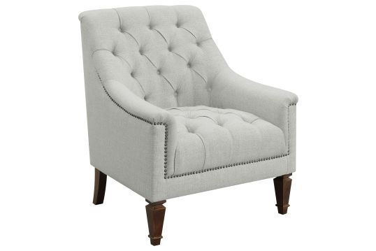 Avonlea Sloped Arm Upholstered Chair Grey