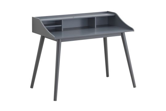 Percy 4-compartment Writing Desk Grey