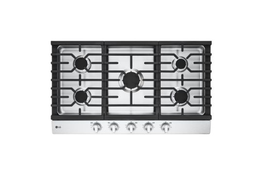 36" Gas Cooktop with 20K BTU and EasyClean® Cooktop