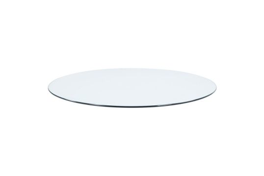 50" Round Glass Table Top Clear