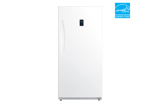 13.8 CF Upright Freezer Convertible, Glass Shelves, Digital Controls, E-STAR
