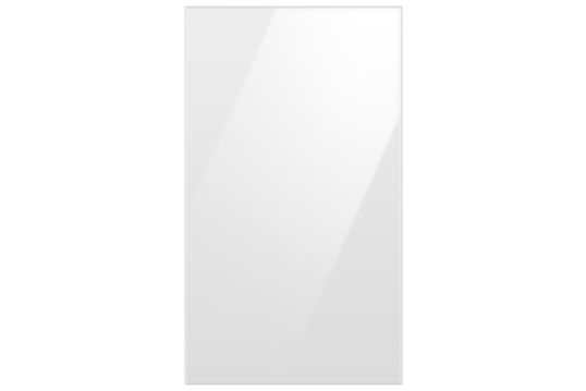 BESPOKE 4-Door Flex™ Refrigerator Panel in White Glass  - Bottom Panel