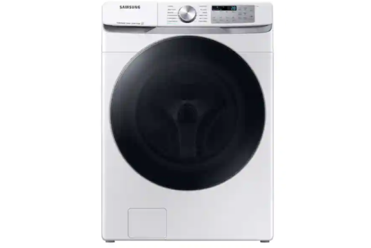 4.5 cu. ft. Large Capacity Smart Front Load Washer with Super Speed Wash in White