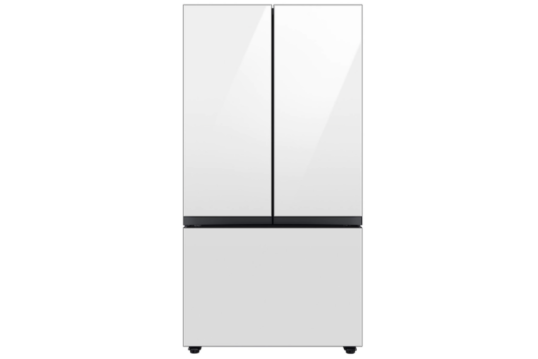 Bespoke 3-Door French Door Refrigerator (30 cu. ft.) with AutoFill Water Pitcher in White Glass