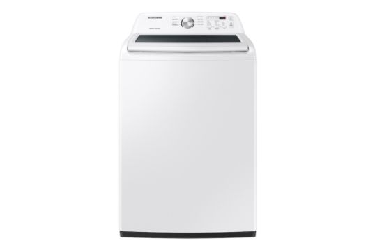 4.4 cu. ft. Top Load Washer with ActiveWave  Agitator and Soft-Close Lid in White