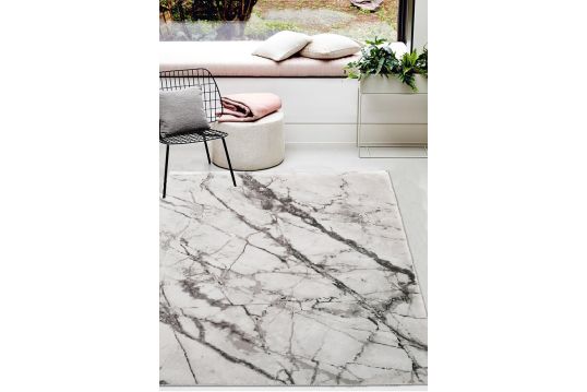 Marble Silver Design Elevate 243 Area Rug by Rug Factory Plus - 5' x 7'