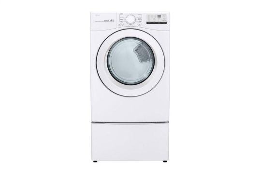LG 7.4 cu. ft. Ultra Large Capacity Electric Dryer - White - 1