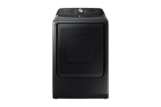 Samsung 7.4 cu. ft. Gas Dryer with Steam Sanitize+ - Fingerprint Resistant Black Stainless Steel - 1