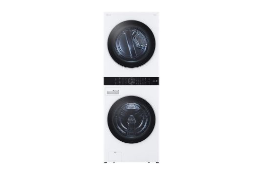 LG Single Unit Front Load WashTower™ with Center Control™ 4.5 cu. ft. Washer and 7.4 cu. ft. Gas Dryer - White - 1