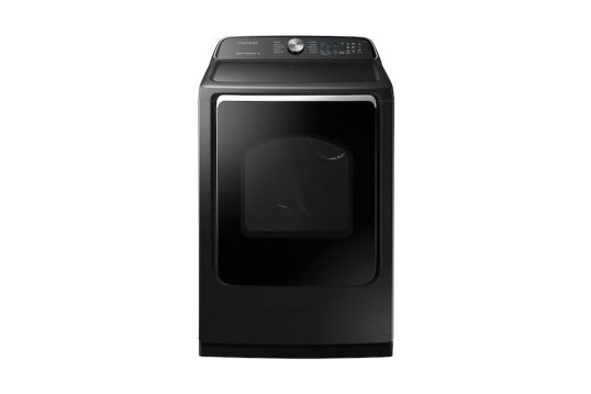 Samsung 7.4 cu. ft. Gas Dryer with Steam Sanitize+ - Fingerprint Resistant Black Stainless Steel - 1