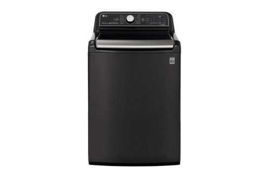 LG 5.5 cu.ft. Smart wi-fi Enabled Top Load Washer with TurboWash3D™ Technology - Black Steel - 1