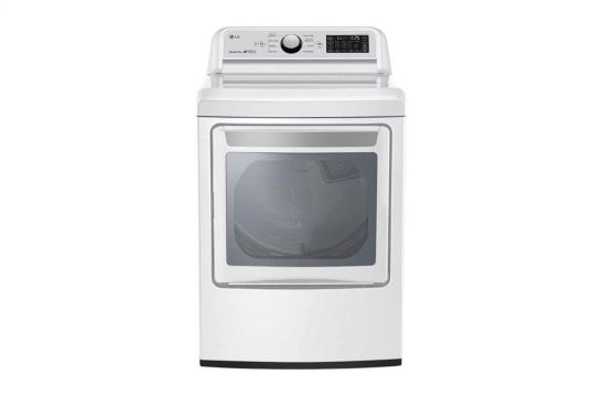 LG 7.3 cu. ft. Smart wi-fi Enabled Gas Dryer with Sensor Dry Technology - White - 1
