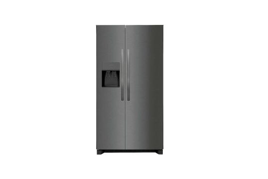 Frigidaire 25.6 Cu. Ft. Side-by-Side Refrigerator Black stainless steel