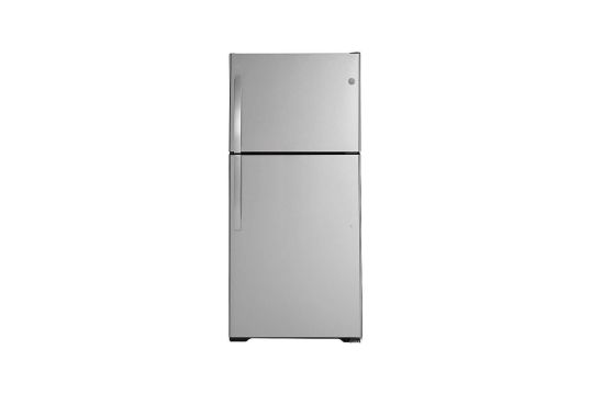 GE 19.2 Cu. Ft. Top-Freezer Refrigerator Stainless steel