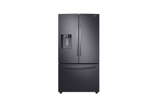 Samsung 27.8 Cu. Ft. French Door Fingerprint Resistant Refrigerator with Food Showcase Black Stainless Steel