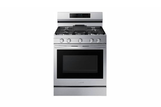 Samsung 6.0 Cu. Ft. Freestanding Gas Convection+ Range with WiFi and No-Preheat Air Fry Stainless steel