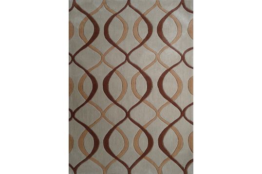 Durable Hand Tufted Transition TF65 Area Rug by Rug Factory Plus - 5' x 7'