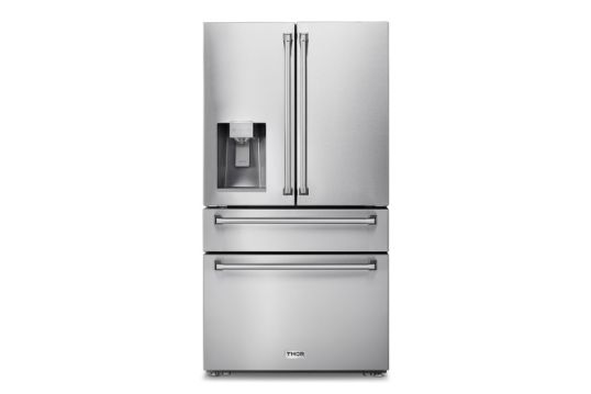 36 Inch Professional French Door Refrigerator with Ice and Water Dispenser